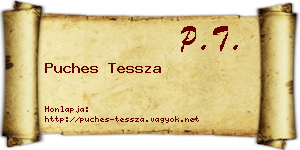Puches Tessza névjegykártya
